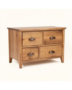 Voight 46 '' Wide 4 Drawer Acacia Wood Server (synthetic illustration; no displayed measurements)
