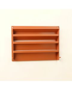 Juniper Bend Empty Wall-Mounted Tool Organizer Panel - Terracotta (synthetic illustration; no displayed measurements)