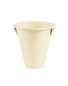 Ash Bluff Empty Railing Planter With Integral Brackets - Cream