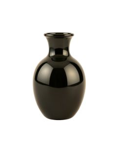 Cedar Branch Empty Decorative Vase - Black (synthetic illustration; no displayed measurements)