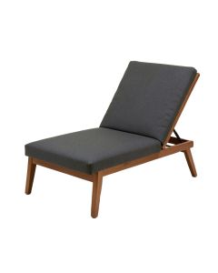 Abyssinia Patio Reclining Chaise Lounge With Cushion