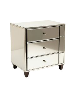 Elkton 3 Drawer Mirrored Accent Chest (synthetic illustration; no displayed measurements)
