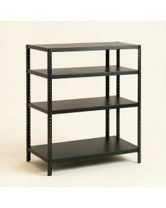 Heath Crest Empty Seed-Starting Shelving Unit Without Lights - Black (synthetic illustration; no displayed measurements)