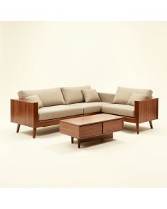 Mid Century Modern 2 Piece Living Room Set (synthetic illustration; no displayed measurements)