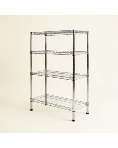 Glenaire 31.5 '' H X 13.77 '' W X 9.84 '' D 4 Shelf Wire Shelving Unit (synthetic illustration; no displayed measurements)