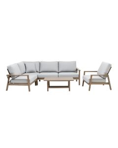 Kaeden Rocking Conversation 3 Piece Seating Group Set With Cushions