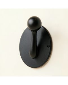 Cove Crossing Wall-Mounted Robe Hook - Black (synthetic illustration; no displayed measurements)
