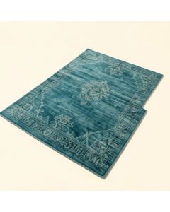 Allman Power Loom Teal/Blue Rug (synthetic illustration; no displayed measurements)