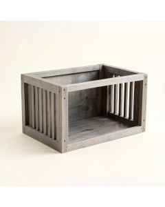 River Bend Empty Furniture-Style Pet Crate - Gray (synthetic illustration; no displayed measurements)