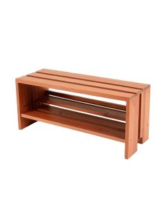 Dune Dell Shoe Storage Bench - Terracotta (synthetic illustration; no displayed measurements)