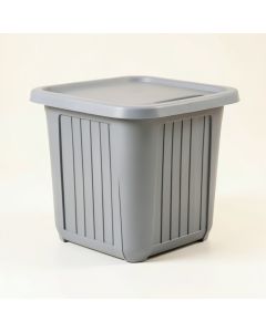 Linden Arc Laundry Hamper - Gray (synthetic illustration; no displayed measurements)