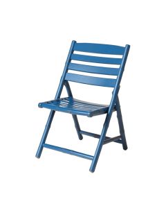 Birch Crest Folding Outdoor Chair - Blue (synthetic illustration; no displayed measurements)