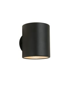 Clay Bluff Wall Sconce Mounted On A Plain Wall - Black (synthetic illustration; no displayed measurements)