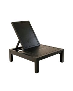 Meadow Branch Outdoor Lounge Chair - Black (synthetic illustration; no displayed measurements)