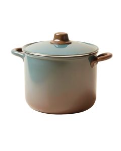 Ayesha Curry Home Collection 4.5 Qt . Porcelain Enamel Nonstick Soup Pot With Lid