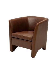 Mercado Leather Upholstered Side Chair (synthetic illustration; no displayed measurements)