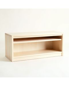 Dawn Bridge Low Bookcase - Ivory (synthetic illustration; no displayed measurements)