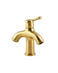 Cubic Single Hole Bathroom Faucet With Optional Drain Assembly