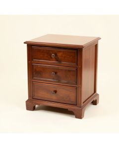 Three Drawer Lacquer End Table (synthetic illustration; no displayed measurements)
