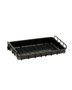 Slate Branch Empty Under-Desk Cable Tray - Black (synthetic illustration; no displayed measurements)