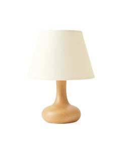 Laurel Bridge Table Lamp With A Plain Fabric Shade - Ivory