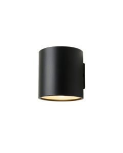 Glen Bend Wall Sconce Mounted On A Plain Wall - Black (synthetic illustration; no displayed measurements)