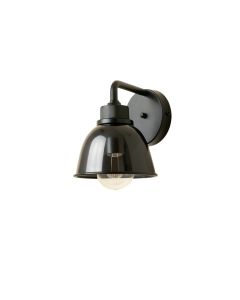 Summit Bluff Wall Sconce Mounted On A Plain Wall - Black (synthetic illustration; no displayed measurements)