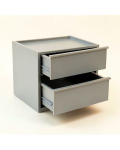 River Bluff Small-Parts Storage Drawer Cabinet - Gray (synthetic illustration; no displayed measurements)