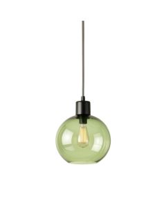 Slate Bridge Pendant Light Suspended From One Plain Cable - Green (synthetic illustration; no displayed measurements)