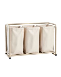 Reed Dale Laundry Sorting Station With Plain Removable Bags - Beige