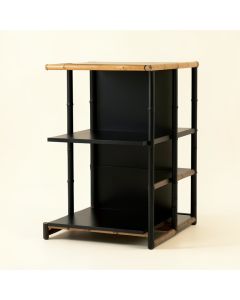 Reed Bend Empty Seed-Starting Shelving Unit Without Lights - Black (synthetic illustration; no displayed measurements)