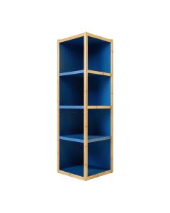 Ash Dell Narrow Cubby Tower - Blue