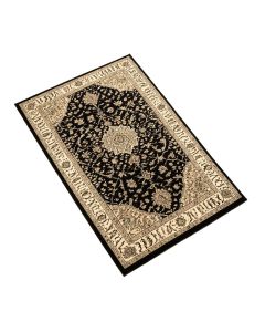Balthrop Oriental Black/Beige Area Rug