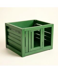 Spruce Canyon Empty Furniture-Style Pet Crate - Green (synthetic illustration; no displayed measurements)