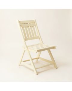 Briar Crossing Folding Outdoor Chair - Cream (synthetic illustration; no displayed measurements)