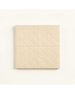Wren Bend Uninstalled Square Decorative Tile - Beige (synthetic illustration; no displayed measurements)