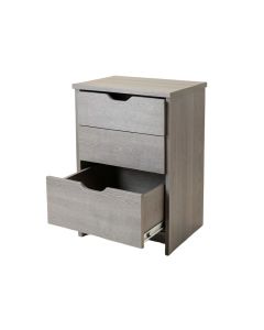 Heath Crest Freestanding Pull-Out Hamper Cabinet - Gray