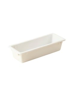 Dawn Brook Empty Railing Planter With Integral Brackets - White (synthetic illustration; no displayed measurements)