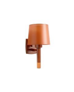 Ridge Bend Wall Sconce Mounted On A Plain Wall - Terracotta (synthetic illustration; no displayed measurements)
