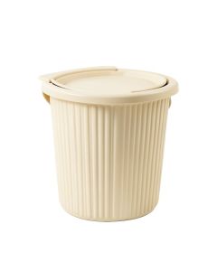 Ash Brook Closed Garden Compost Bin - Cream (synthetic illustration; no displayed measurements)