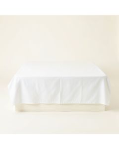 Pine Brook Flat Bed Sheet - White (synthetic illustration; no displayed measurements)