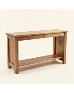 Castlebourne 16.7 '' Solid Wood Console Table (synthetic illustration; no displayed measurements)