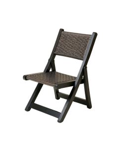 Aspen Brook Folding Outdoor Chair - Black (synthetic illustration; no displayed measurements)