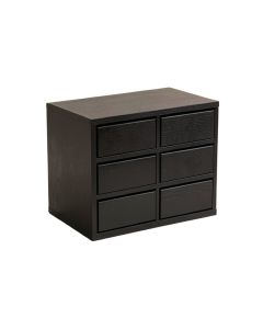 Birch Crest Small-Parts Storage Drawer Cabinet - Black (synthetic illustration; no displayed measurements)