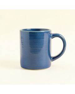 Spruce Branch Ceramic Mug - Blue (synthetic illustration; no displayed measurements)