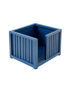 Maple Bridge Empty Furniture-Style Litter Enclosure - Blue (synthetic illustration; no displayed measurements)