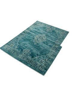Allman Power Loom Teal/Blue Rug (synthetic illustration; no displayed measurements)