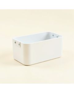 Hill Branch Empty Railing Planter With Integral Brackets - White (synthetic illustration; no displayed measurements)