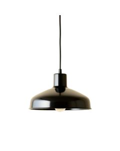 Shore Crossing Pendant Light Suspended From One Plain Cable - Black
