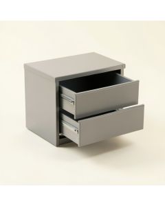 Oak Canyon Small-Parts Storage Drawer Cabinet - Gray (synthetic illustration; no displayed measurements)